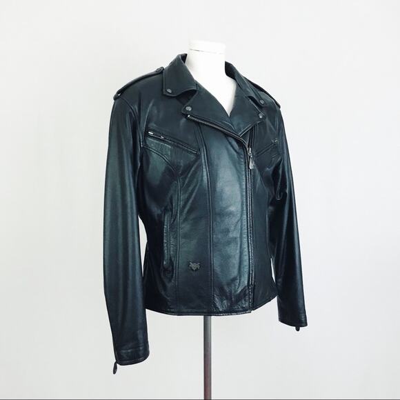 Vintage 90’s Harley-Davidson Genuine Leather Jacket in Black | Size M - Picture 9 of 14